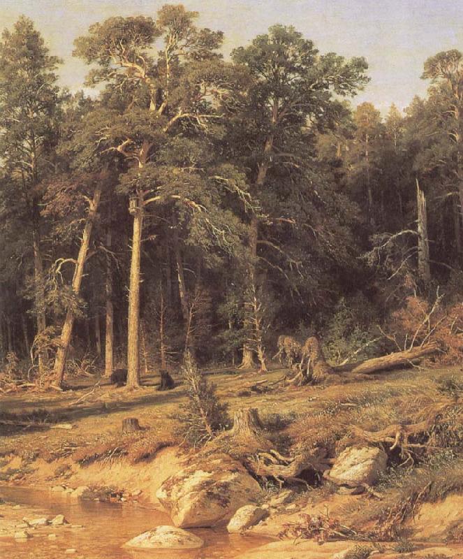 Ivan Shishkin A Pine Forest Mast-Timber forest in Viatka Province oil painting picture
